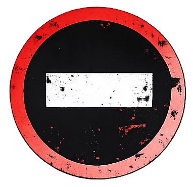 No Entry Sign T-Shirt - Wear Unspoken
